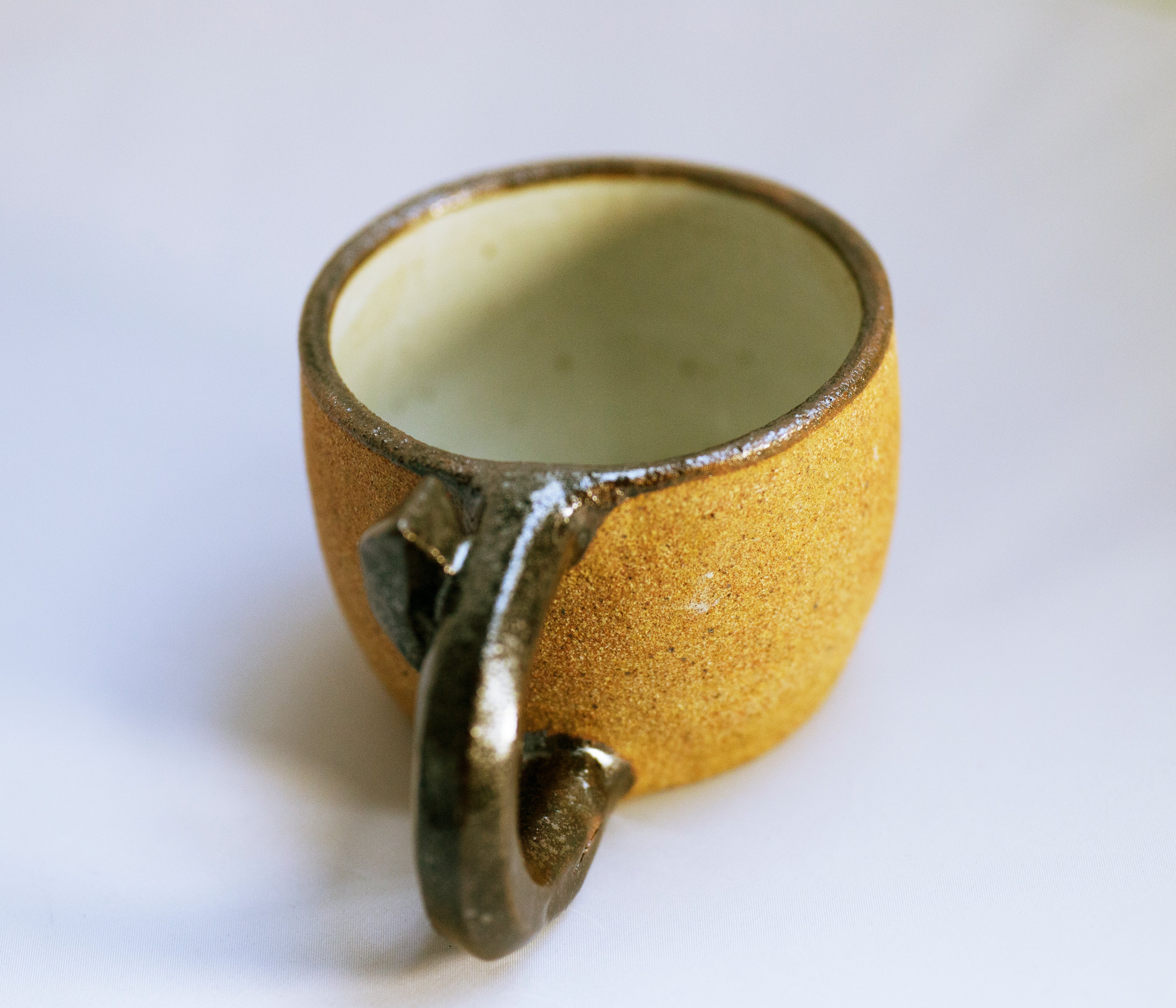 Cushing Black Trim Ceramic Cup (SOLD)